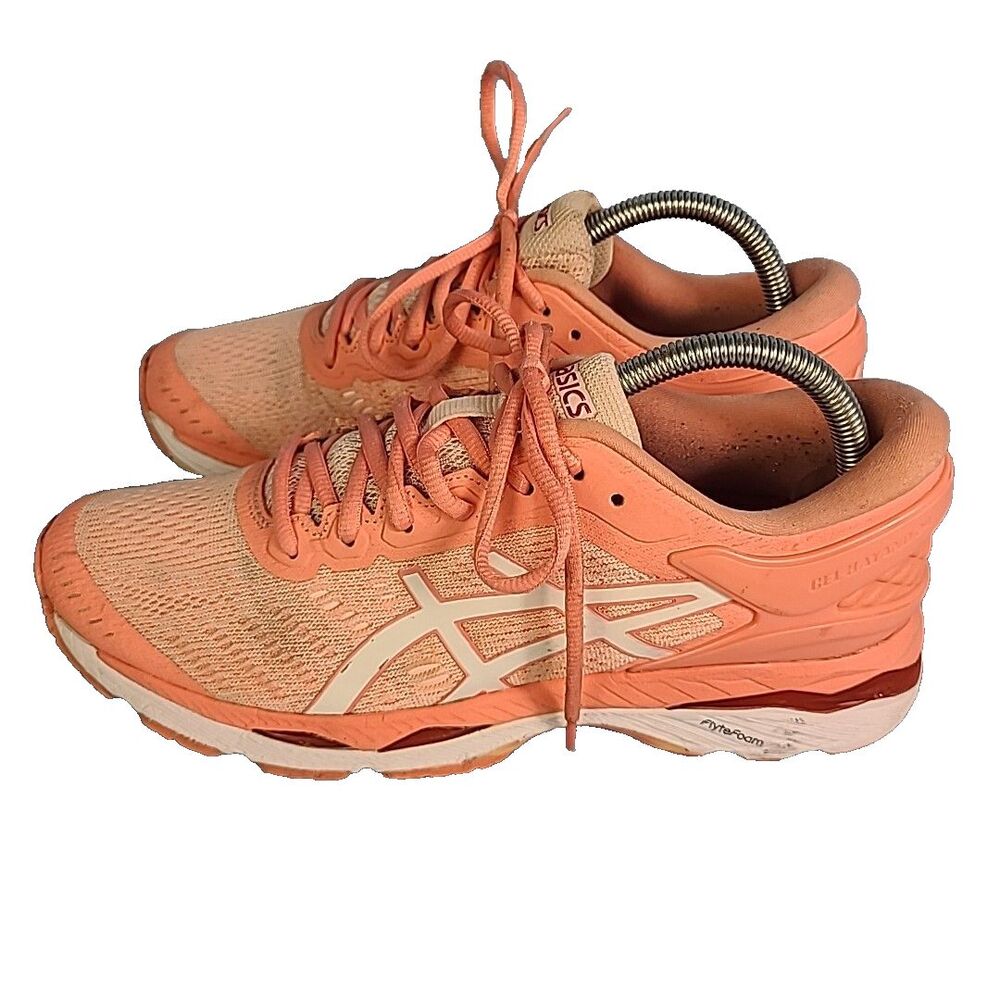 ASICS Gel-Kayano 24 Women's Size 8.5 Running Shoes Coral Pink T799N Stability